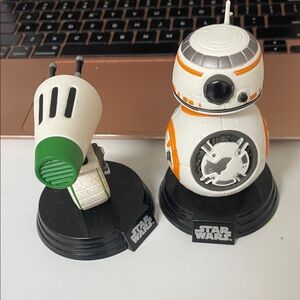 Star Wars funko pop 2019 BB-8 & D-O Figure Set - White and Orange Kids Toy